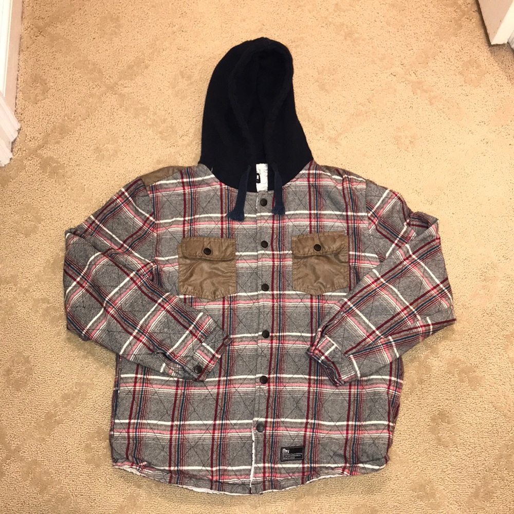 Sherpa-lined Hoodie Jacket